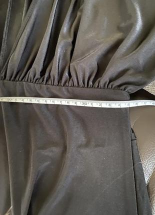 Сукня -сітка з глибоким вирізом з резинкою на талії plt6 фото