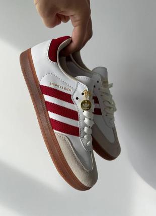 Кросівки adidas sporty & rich white red