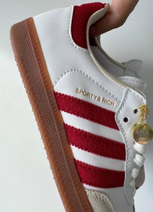 Кроссовки adidas sporty &amp; 97 white red4 фото