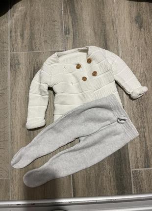 Вязаные комплект, костюм вязанный