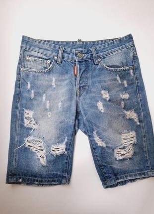 Шорты мужские дизайнерские джинсовые dsquared2 оригинал xs
