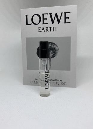 Оригинальный пробник парфюмированной воды loewe earth
