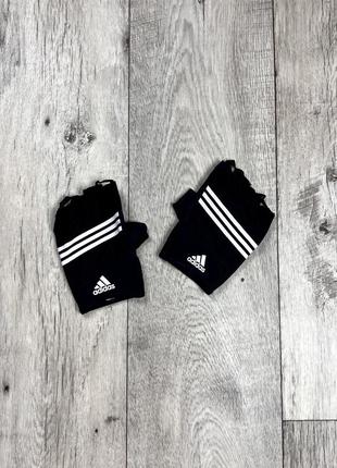Adidas перчатки для фитнеса черные оригинал