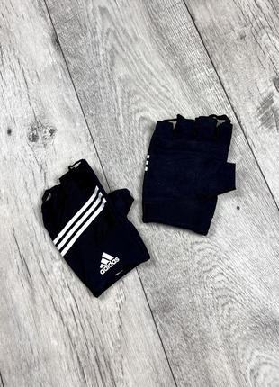 Adidas перчатки для фитнеса черные оригинал3 фото