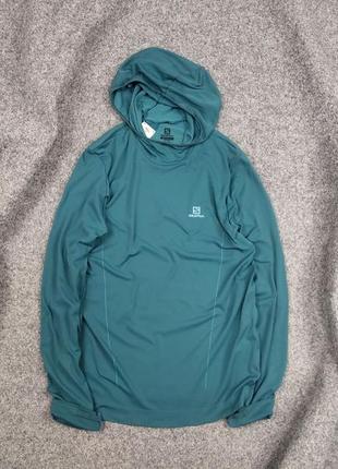 Спортивная женская кофта с капюшоном salomon термокофта оригинал