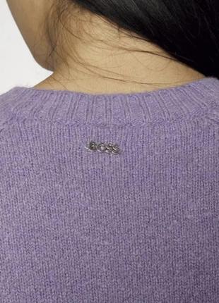 Оригінальний лавандовий джемпер boss светр пуловер hugo блуза кофта свитер оригінал s m світшот5 фото
