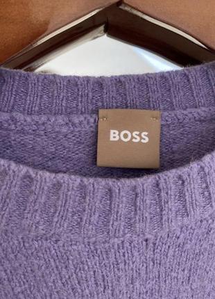 Оригінальний лавандовий джемпер boss светр пуловер hugo блуза кофта свитер оригінал s m світшот8 фото