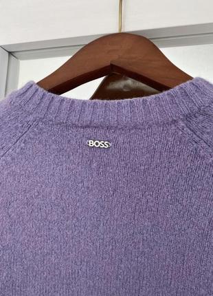 Оригинальный лавандовый джемпер boss свитер пуловер hugo блуза кофта свитер оригинал s m свитшот10 фото