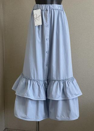 Шикарная,легкая,элегантная,нарядная хлопковая юбка,италия6 фото