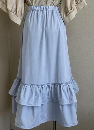 Шикарная,легкая,элегантная,нарядная хлопковая юбка,италия7 фото