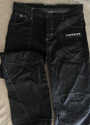 Мотоштани шкіряні штани штани для мотоцикла y2k еко шкіра стильні унісекс штани чорні