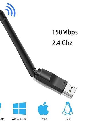 Usb wi-fi адаптер ralink rt-5370 для тв приставок т2 пк 150mbps 802.11