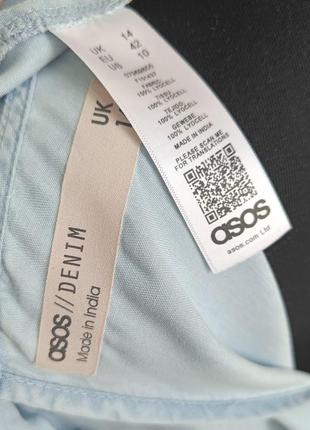 Сукня тонкий джинс ліоцел asos uk14 можна для вагітних8 фото