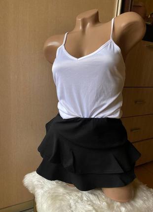 Красивые шортики с имитацией юбки, юбка-шорты4 фото