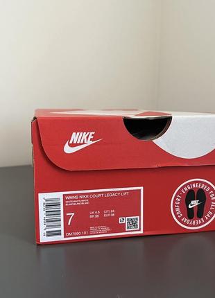 Новые кеды nike court legacy lift оригинал 24 см, 38 размер4 фото