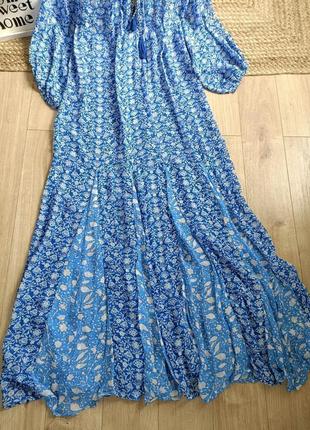 Платье средней длины с принтом от zara, размер l, xl*3 фото