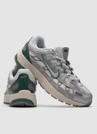 Чоловічі кросівки nike p-6000 premium light bone suede green