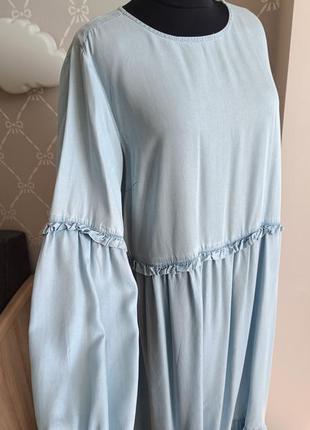 Сукня тонкий джинс ліоцел asos uk14 можна для вагітних7 фото