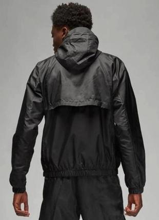 Куртка air jordan essentials men's woven jacket black ветровка2 фото