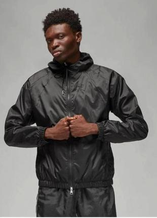 Куртка air jordan essentials men's woven jacket black ветровка