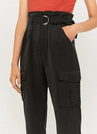 Новые черные брюки брюки карго от tally weijl3 фото