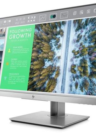 Б/в монітор hp elitedisplay e243 сірий (23.8" ips/1920x1080/16:9/vga hdmi dp/usb)