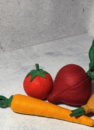 Набір борщ,овочі з фетру 2