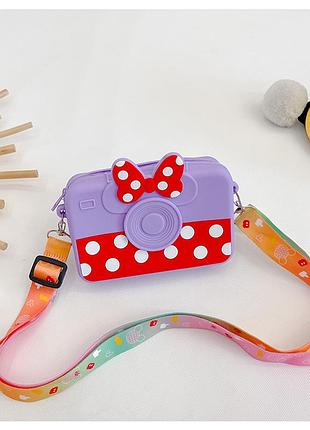 Дитяча сумочка силікон mickey mouse. дитяча силіконова сумка на плече 14*12*4