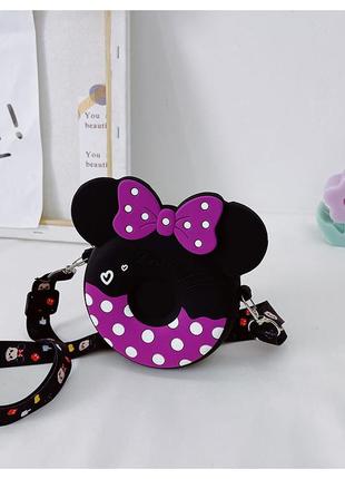 Дитяча сумочка силікон mickey mouse. дитяча силіконова сумка на плече 14*12*4