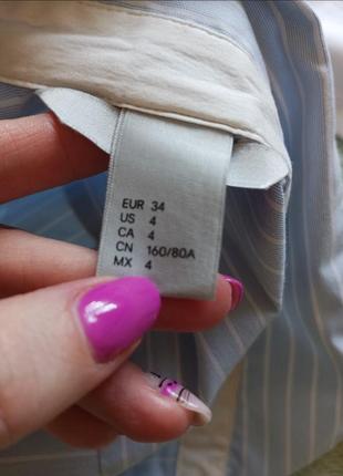 Рубашка h&m размер xs-s сорочка7 фото