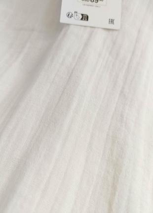 Длинное белое платье украшено ракушками от zara, размер xs*4 фото