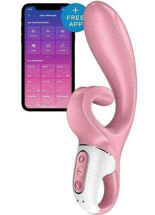 Смарт вібратор кролик satisfyer hug me pink