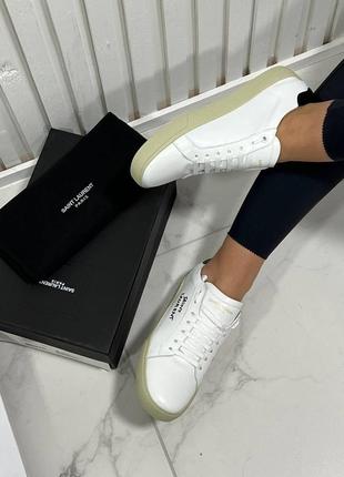 Кроссовки saint laurent кожа3 фото