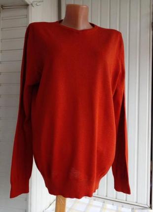 Брендовый шерстяной свитер джемпер большого размера батал4 фото