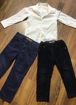 Сорочка біла + штани хлопчику 2-3 роки