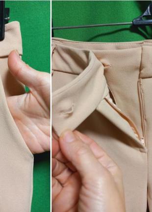 Кремовые брюки дудочки с карманами rinascimento. max mara5 фото
