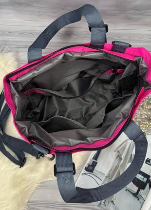 Женская сумка шоппер розовая3 фото