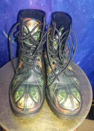 Круті готичні ельвійські відьомські кельтські чоботи з деревом іграсіль4 фото