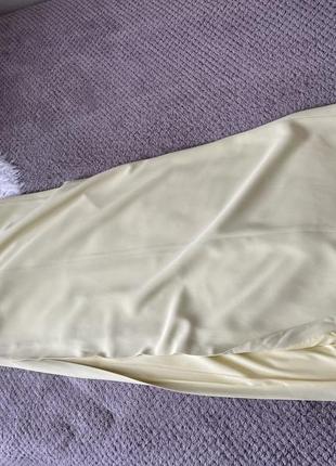 Сукня максі лимонного кольору люкс бренд safiyaa р.126 фото