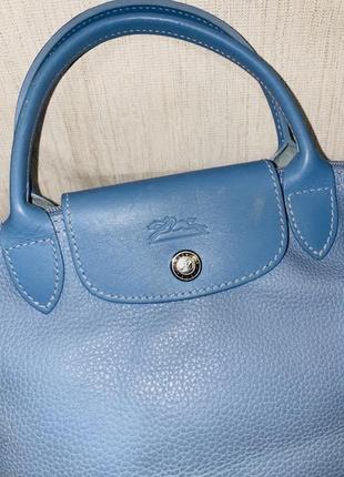 Кожаная маленькая longchamp extra small le liage3 фото