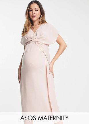 1+1=4🎈нежное платье миди для беременных от asos, размер l5 фото