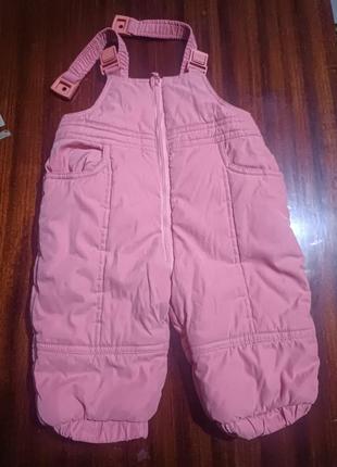 Детский комбинезончик на бретелях очень теплый