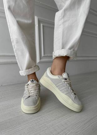 Кроссовки adidas campus x bad bunny beige3 фото