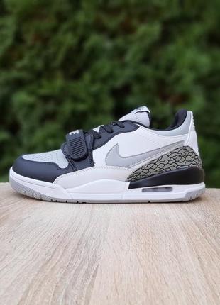 Air jordan legacy 312 low белые с серым