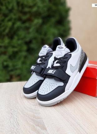 Air jordan legacy 312 low білі з сірим9 фото