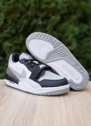 Air jordan legacy 312 low білі з сірим8 фото