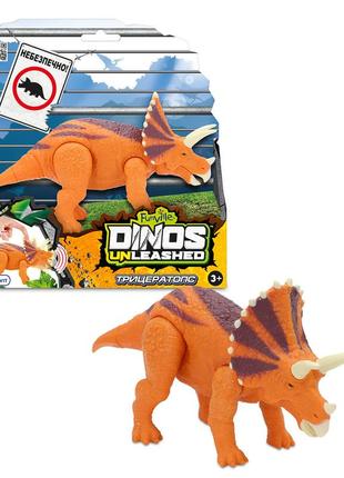 31123v2 інтерактивна іграшка dinos unleashed серії realistic трицератопс