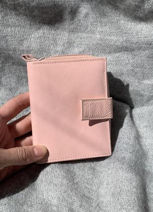 Женский нежно розовый,кожаный кошелек от tommy &amp; kate8 фото