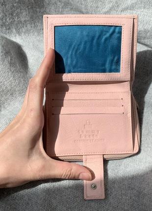 Жіночий ніжно рожевий,шкіряний гаманець  від tommy&kate7 фото