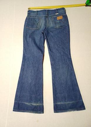 Джинсы клеш талия 86 см vintage wrangler молния talon саржа broken twill1 фото